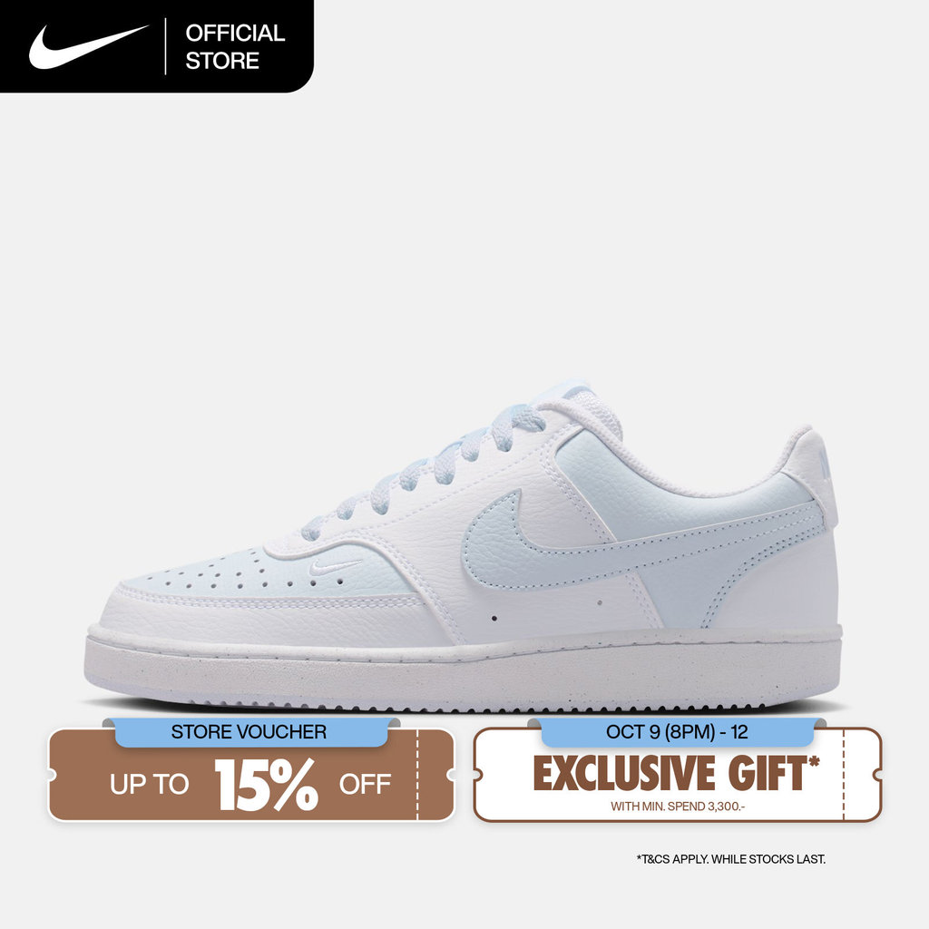 NIKE حذاء نسائي Court Vision Low Next Nature — أبيض — صورة 2