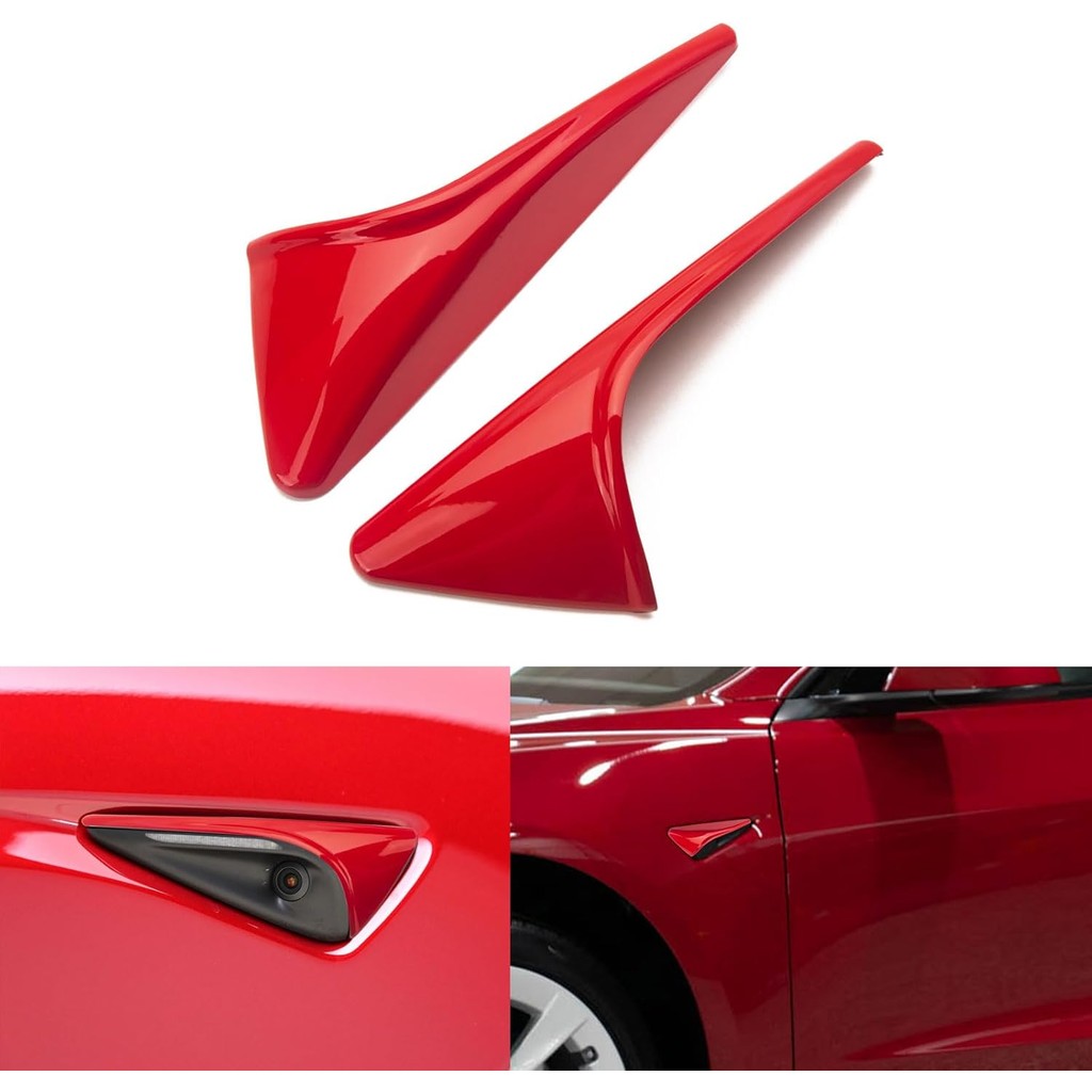 X xotic tech ไฟเลี้ยวด้านข้างกล้องฝาครอบป้องกัน HW4.0 ใช้งานร่วมกับ Tesla รุ่นใหม่ 3 Refresh Highlan