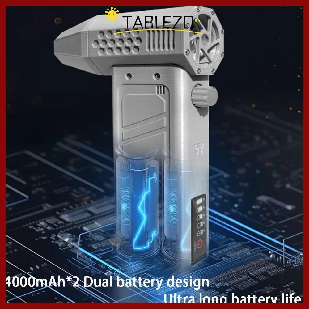 พัดลมเจ็ทเทอร์โบ TABLEZO, 140000RPM Power Display เครื่องปัดฝุ่นไฟฟ้า, เครื่องทําความสะอาดโบลเวอร์แบ