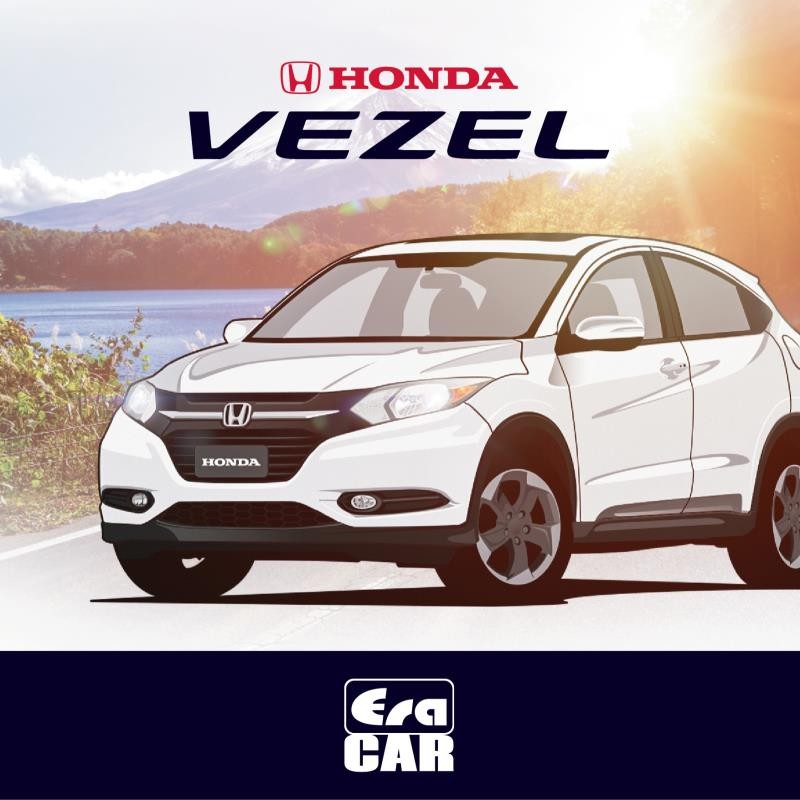 ERA 1/64 Honda Binzhi Honda Vezel รถรุ่นประตูด้านหน้าและเครื่องยนต์ Honda Vezel เปิดได้