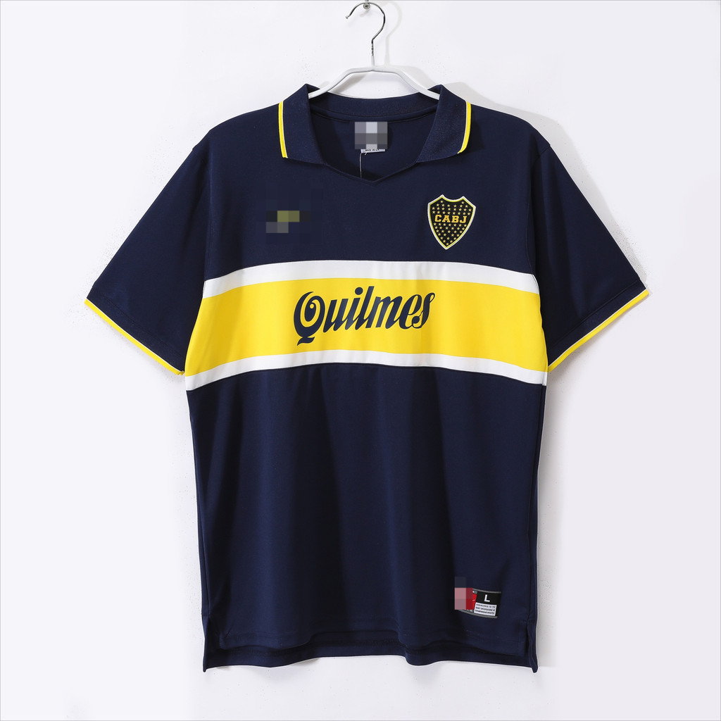 1996-97 Boca Juniors home football short Sleeve retro jersey