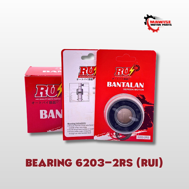 BEARING 6203-2RS RUIN - BEARING LAKER LAHER HONDA 6203 2RS