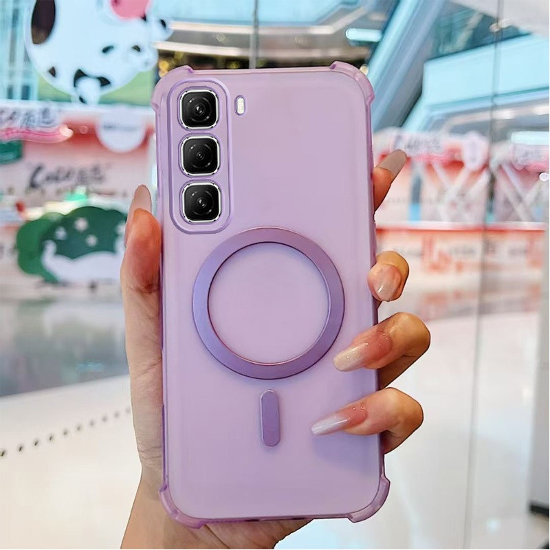 แม่เหล็กใหม่สําหรับ Infinix Hot 60i 60 Pro Plus Hot60 Pro + 4G 5G X6886 เคสโทรศัพท์ Ice Mist Frosted รวมทุกอย่าง Anti Drop และ Ice Fog การกระจายความร้อนปลอกป้องกันโทรศัพท์