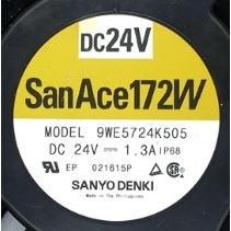 9WE5724K505 24V 1.3A ต้นฉบับญี่ปุ่นอินเวอร์เตอร์ 17 ซม.กรอบอลูมิเนียมพัดลมกันน้ํา