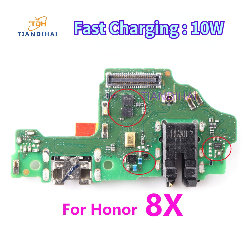 1pcs Micro Dock Connector Board USB ชาร์จพอร์ต Flex Cable สําหรับ Huawei Honor 8X Honor8X
