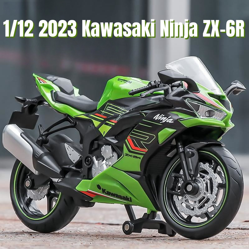 RMZ CITY 1:12 Scale Motor Kawasaki Ninja ZX6R Alloy Diecast Motorcycle Model Motorcycle CollectibleH