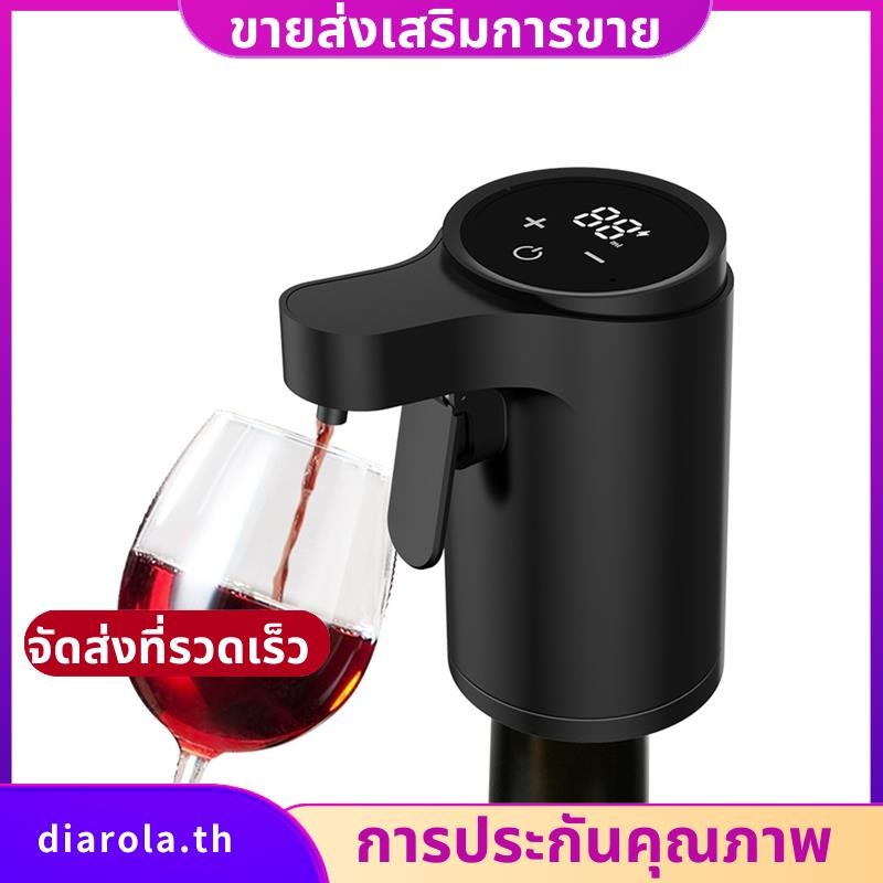 ไฟฟ้าขวดเหล้าไวน์ Aerator Dispenser ไวน์ไฟฟ้า Pourer Aerator Dispenser ปั๊ม Pourer อุปกรณ์ไวน์กลับ diarolath