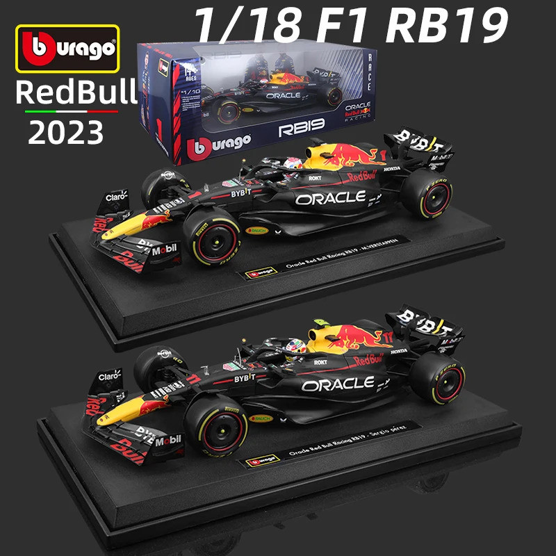 Bburago 1:18 Red Bull Rb19 F1 รถรุ่น 2025 Formula Racing ขนาดใหญ่รุ่นพิเศษ #1 แม็ก Verstappen โลหะผส
