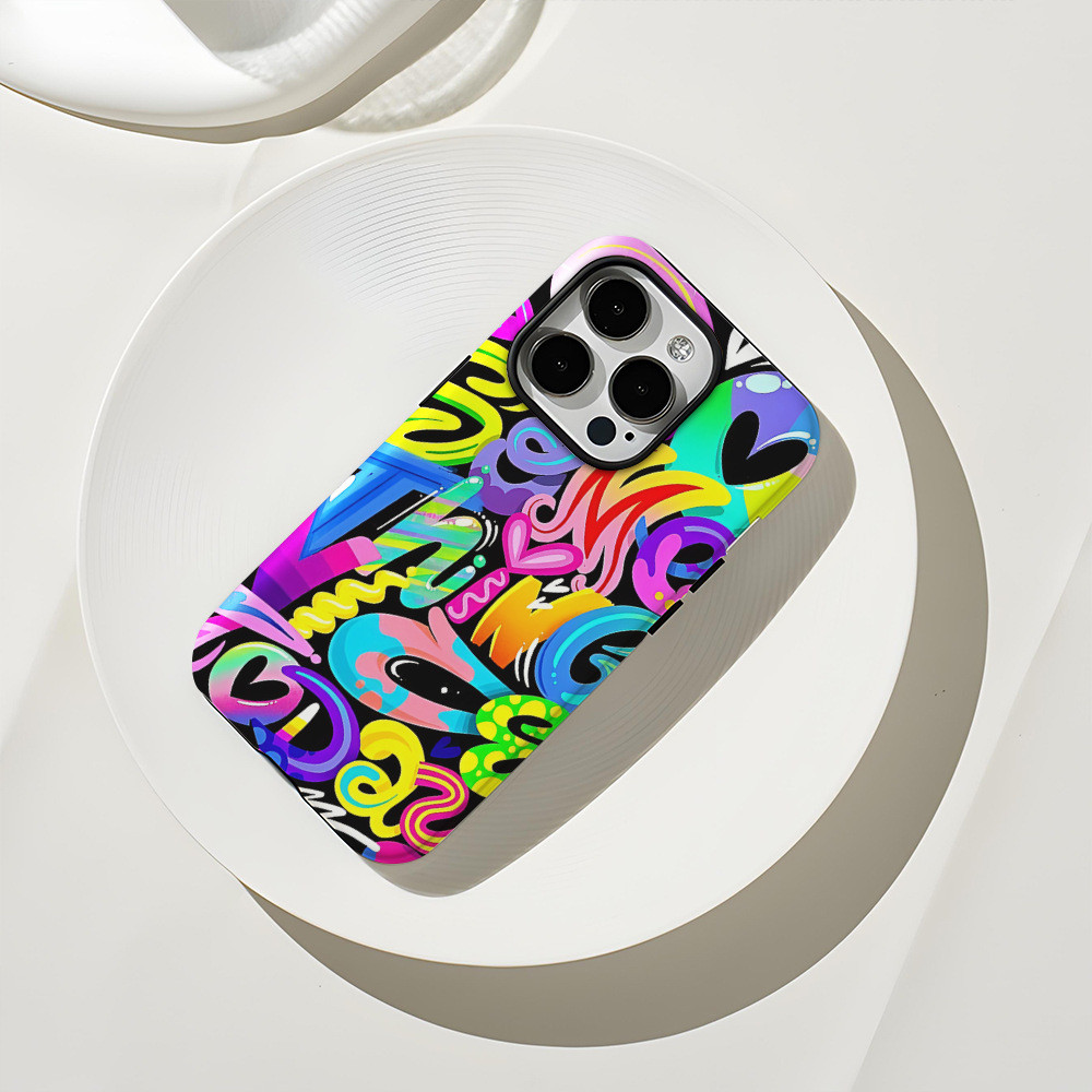 Cool Graffiti Advanced Art Frosted เคสโทรศัพท์เหมาะสําหรับ iphone 17promax 16 14pro 13 15promax 11pr