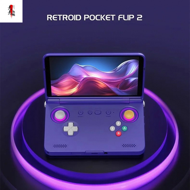 Retroid Pocket Flip2 SD865 เวอร์ชัน 18 ซม. OLED Flip Android เกมมือถือ 3HZO
