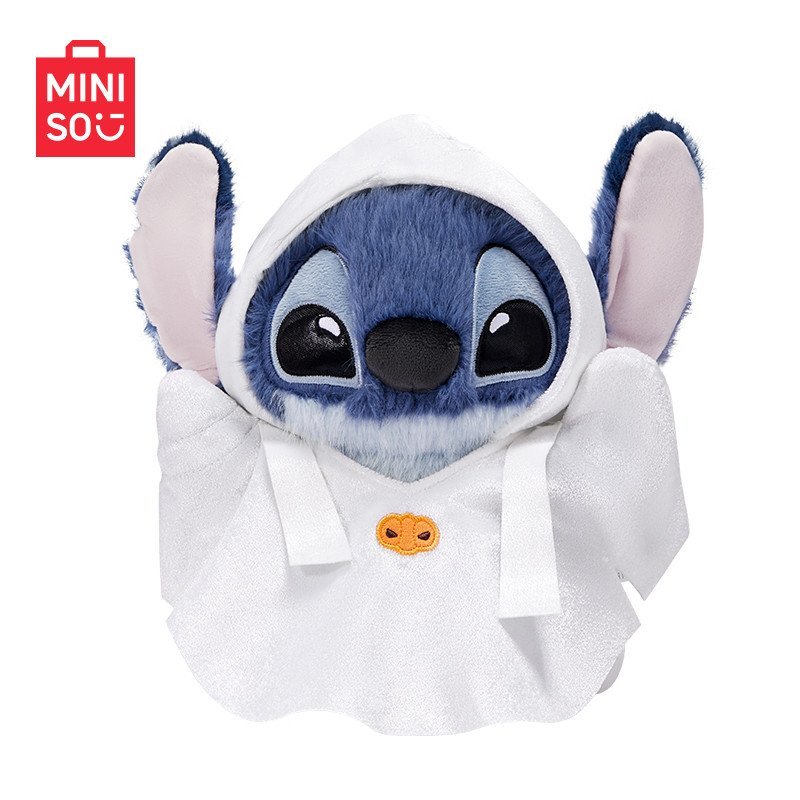 MINISO MINISO MINISO ตุ๊กตาผ้ากํามะหยี่ฮาโลวีน Disney Stitch ตุ๊กตา Stitch ของเล่นตุ๊กตา