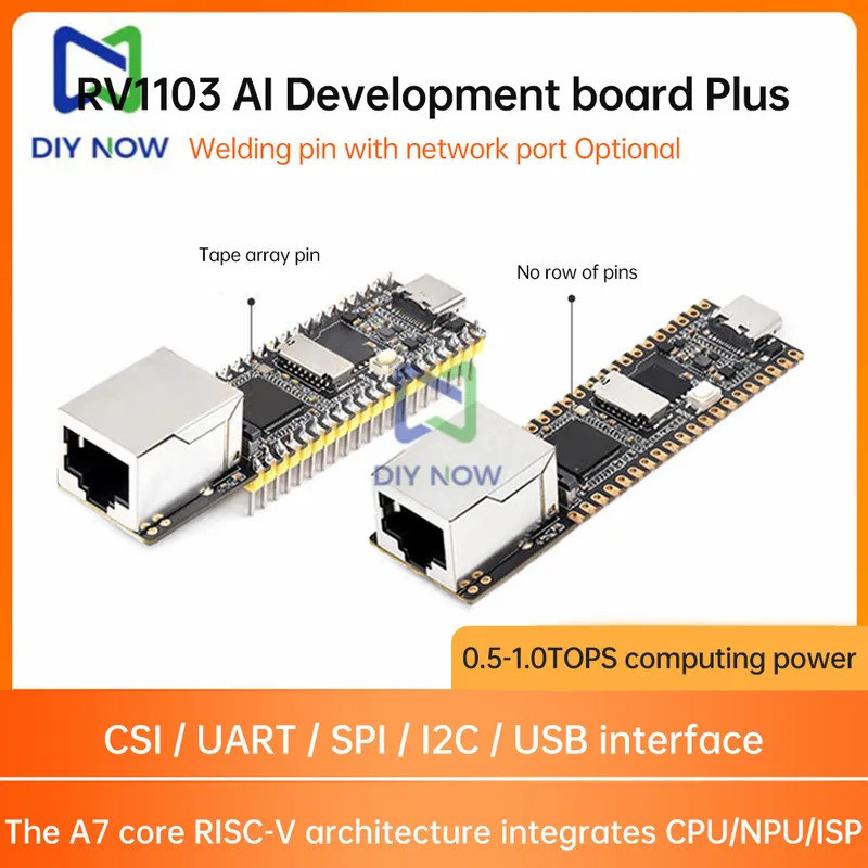 Luckfox Pico Plus Linux RV1103 บอร์ดพัฒนา Cortex-A7 พร้อมพอร์ตเครือข่าย อินเทอร์เฟซ TYPE-C RISC-V รอ