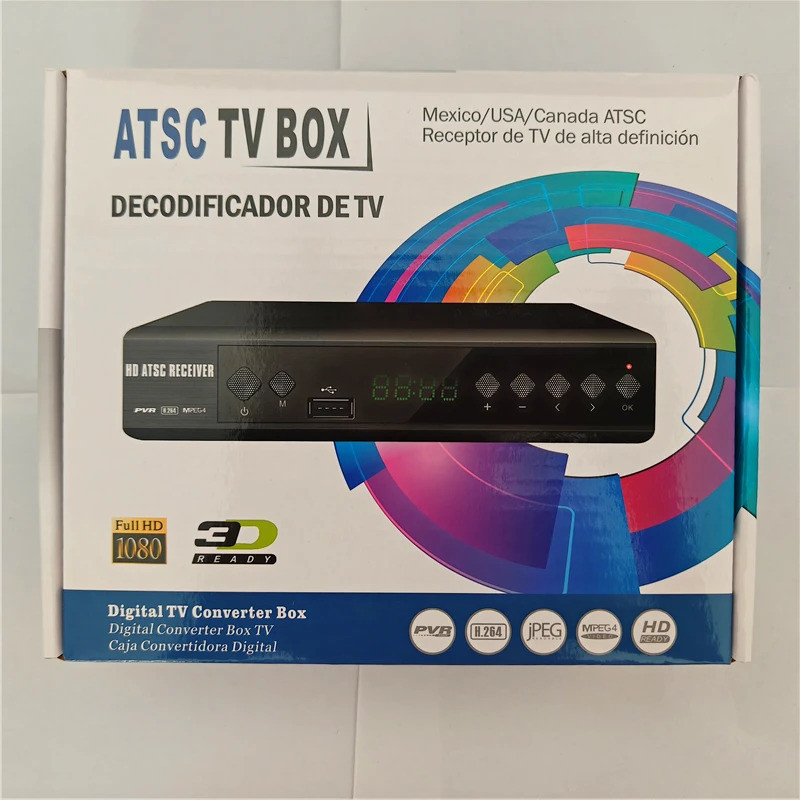 สําหรับ USA Mexico Canada ATSC TV Tuner Digital TV Receiver 1080P HD พร้อม TV Recording & Playback D