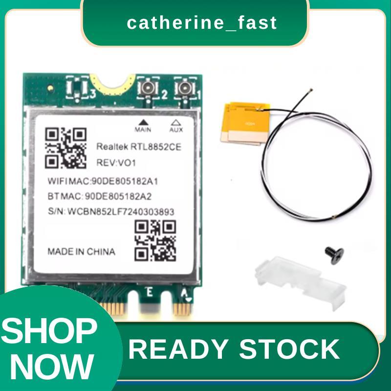 การ์ดเครือข่ายIn Stock 6E RTL8852CE M.2 สําหรับการ์ดเครือข่าย 10/11 2.4/5/6GHz