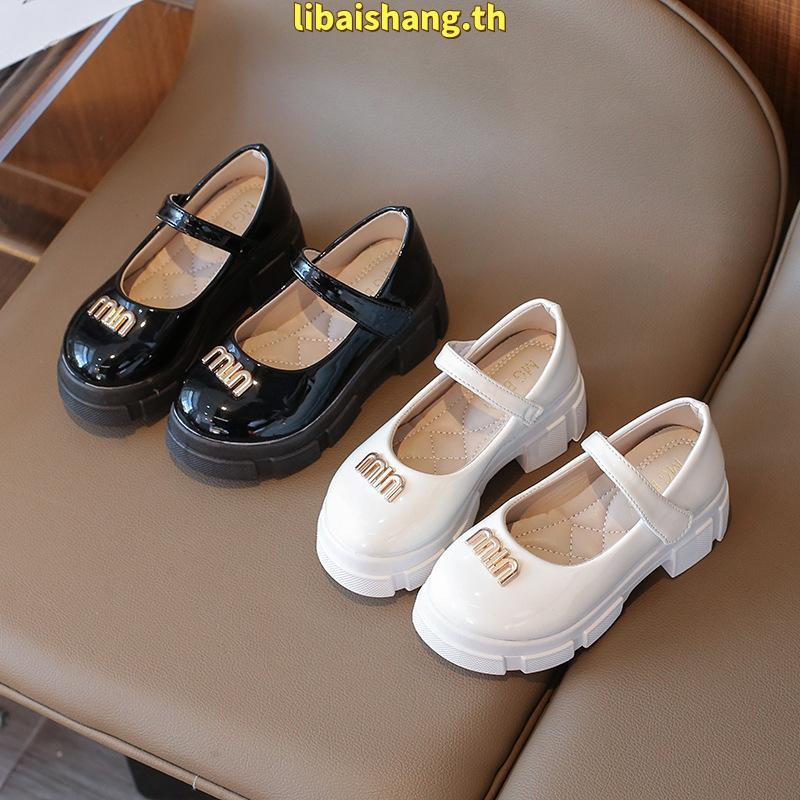 2025 ฤดูใบไม้ผลิใหม่รองเท้าหนังเด็กสําหรับสาวแฟชั่นสไตล์เกาหลีด้านล่างนุ่มกันลื่นเจ้าหญิงแมรี่เจนหรูหราชุดรองเท้า