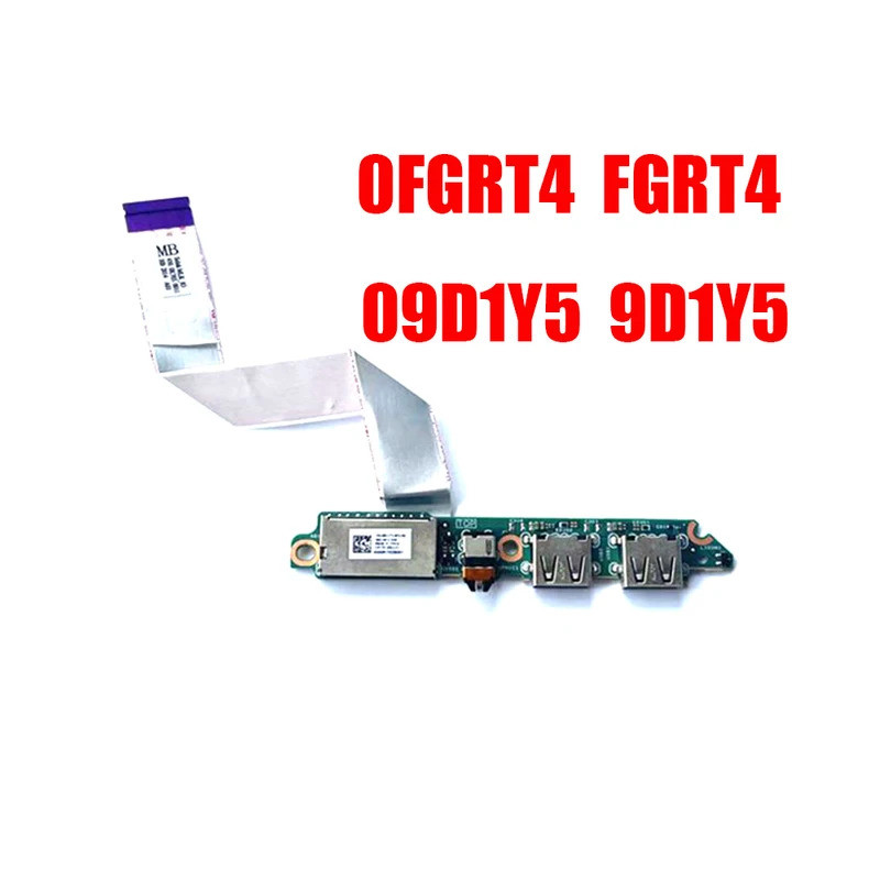 แล็ปท็อปพอร์ต USB IO แผงวงจรพร้อมสายเคเบิลสําหรับ G3 3500 G5 5500 0FGRT4 FGRT4 09D1Y5 9D1Y5 450.OK70