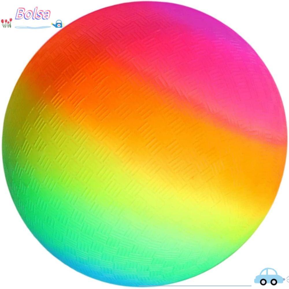 BOLSA Beach Ball Ball Ball Party ตกแต่งสายรุ้งสําหรับเด็ก 9 นิ้ว Kickball