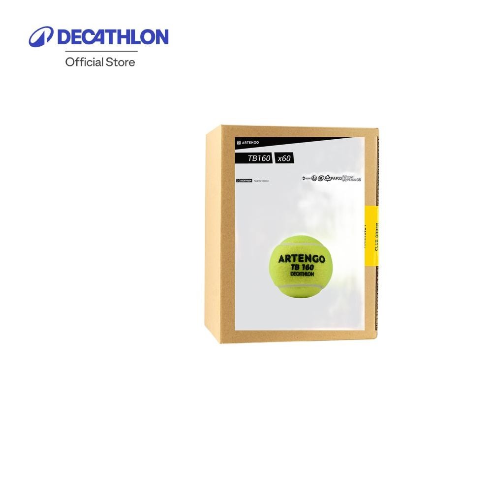 Decathlon Tennis Ball TB160 x 60 - Yellow ลูกเทนนิสรุ่น TB160 แพ็ค 60 ลูก (สีเหลือง)