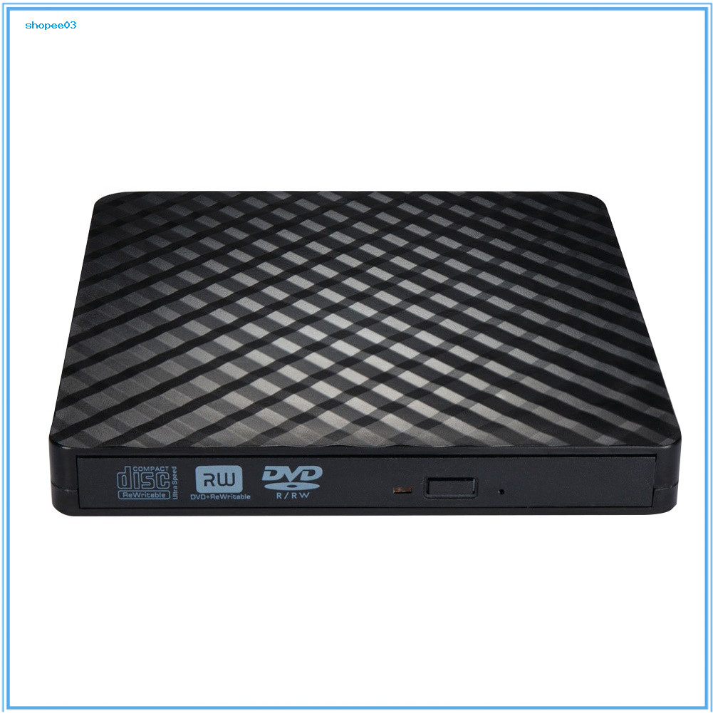 [Ky] USB 30 External CD-ROM DVD-RW VCD Player Optical Drive Writer สําหรับพีซีคอมพิวเตอร์