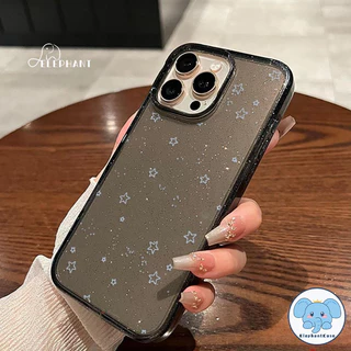 เคสไอโฟน11 15 สำหรับIPhone 15 16 17 12 13 11 14 Pro Max XR X XS 7 8 15 14 Plus เคสใสลายดาวแวววาวสุดเทรนด์