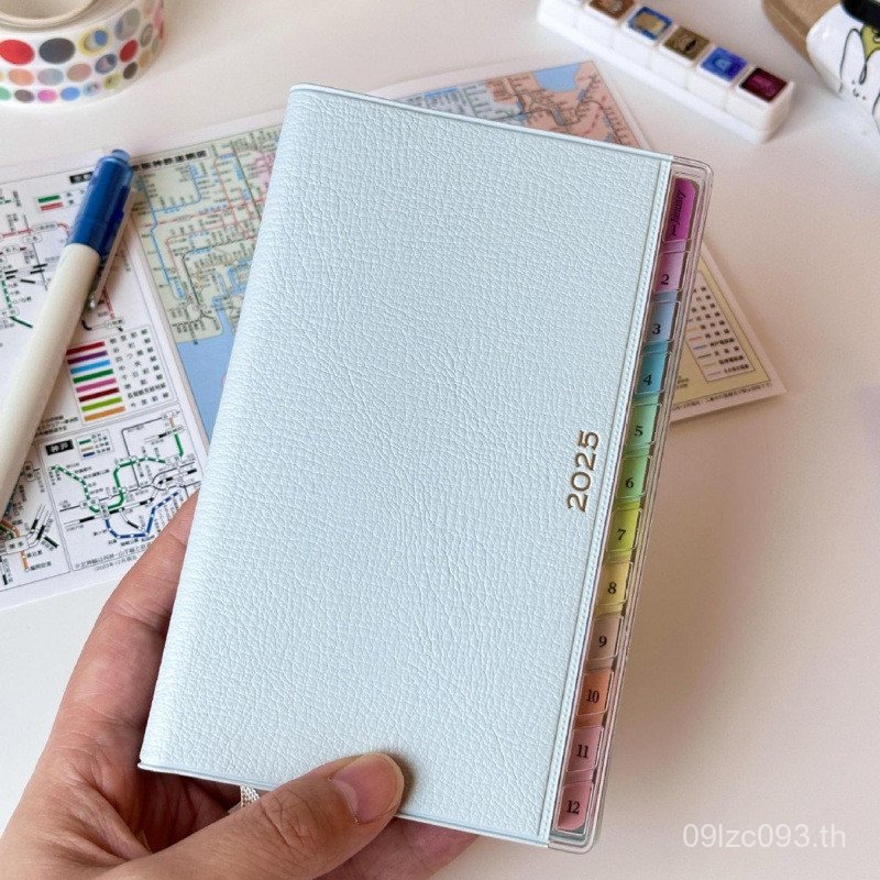 Work Planner Yearbook Student Notes Rainbow Index Month Handbook Leather Note Schedule Date Weekly 8