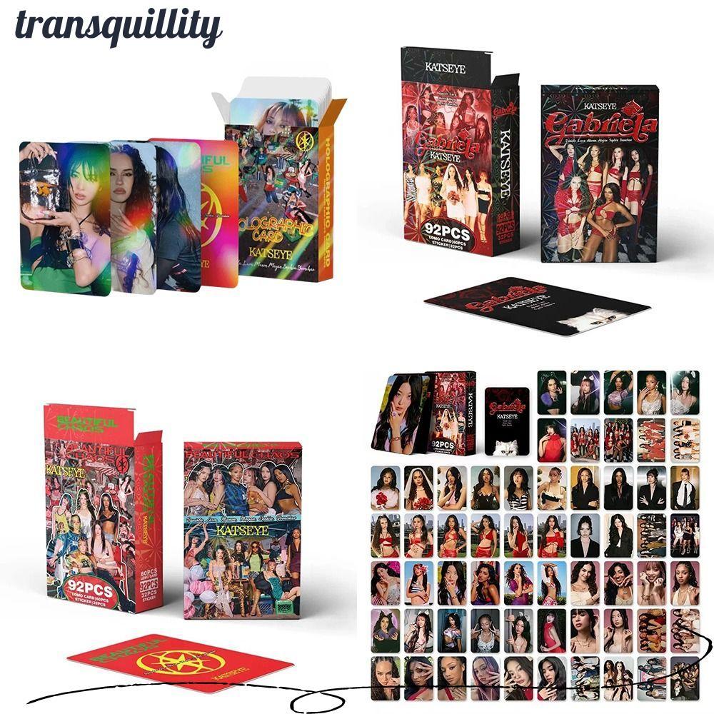 TRANSQUILLITY 92/124 ชิ้น KATSEYE อัลบั้ม LOMO การ์ด, MANON MEGAN BEAUTIFULCHAOS KATSEYE Lomo Photo 