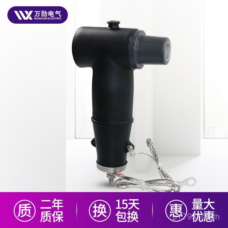 ขั้วต่อด้านหลัง HBLQ-17 ปลั๊กปลั๊กยุโรป Lightning Arrester T-Type/สาย 50 ชิ้น 10KV Connector Touchab