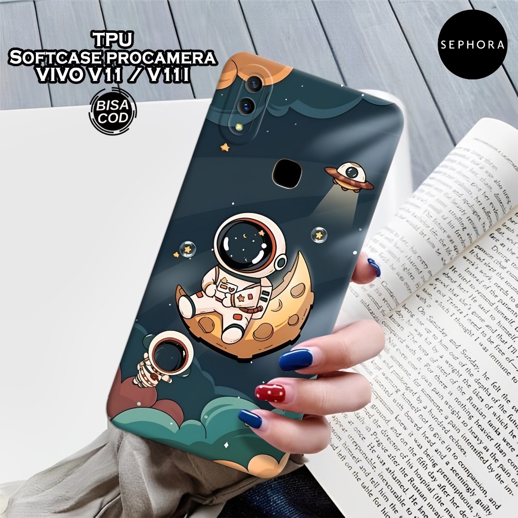 เคส HP ล่าสุด VIVO V11 / V11i - เคสแฟชั่นนักบินอวกาศ - เคส VIVO V11 / V11i Softcase - เคสกล้อง Pro -