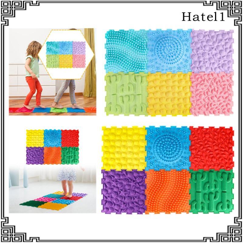[Hatel] 6x Massage Sensory Puzzle Play Mats ปริศนากระเบื้องปริศนาพรมปูพื้น Interlocking Mats