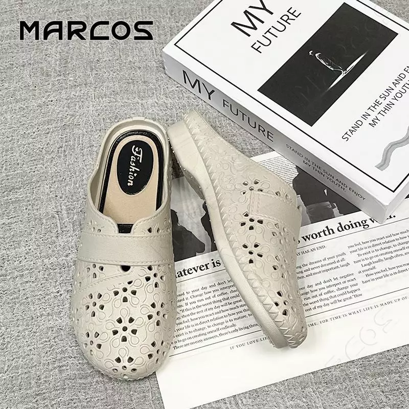 MARCOS รองเท้าแตะสำหรับผู้หญิง ระบายอากาศ ทนต่อการสึกหรอ สวมใส่สบาย เหมาะสำหรับผู้หญิง มีให้เลือกใน #07