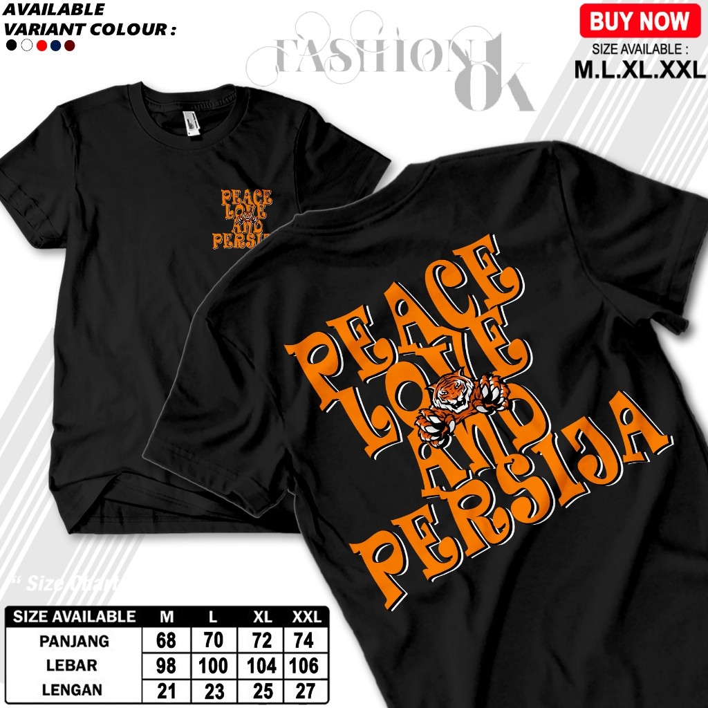 เสื้อยืด Persija - Peace Love V1