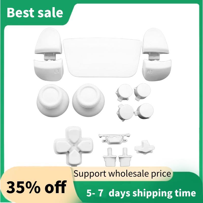 1 ชุดปุ่มเต็มรูปแบบสําหรับ 5 3.0 Thumb Sticks จอยสติ๊กหมวก L1 R1 L2 R2 D-Pad สําหรับ V3 Controller B