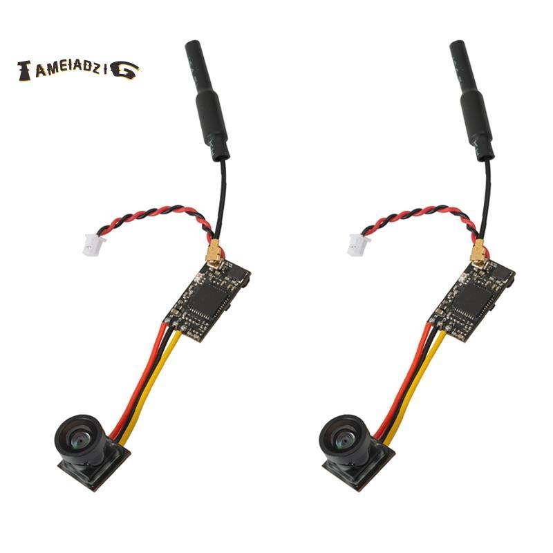 [คุณภาพ T]2PCS LST-S4 กล้อง FPV 5.8G 25MW AIO เครื่องส่งสัญญาณ OSD 40CH 800TVL Micro RC กล้องสําหรับ