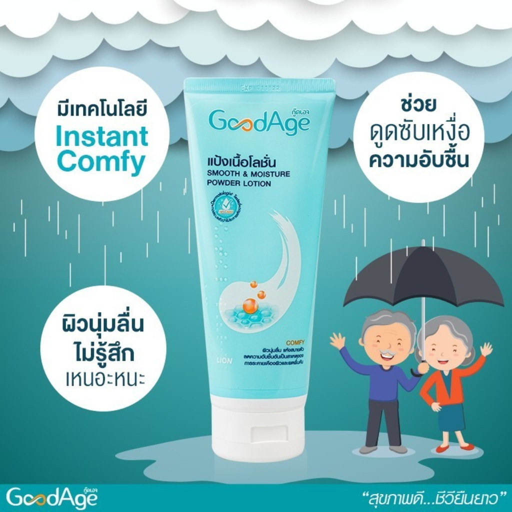 GoodAge Smooth & Moisture แป้งเนื้อโลชั่น สมูท แอนด์ มอยส์เจอร์ 200 มล. By กำตังค์