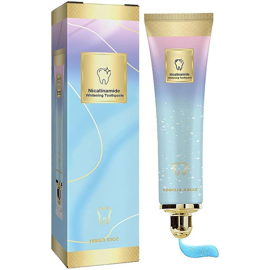 Niacinamide Whitening Toothpaste, 100g, Paste, Teeth Whitening, Natural, Unflavoured