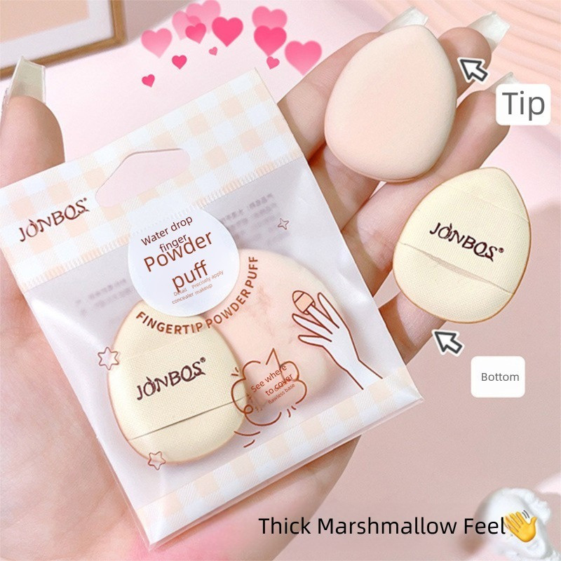 Jonbos Mini Finger Puff Beauty Egg Foundation Air Cushion คอนซีลเลอร์นิ้วมือแต่งหน้าแต่งหน้าฟองน้ํา