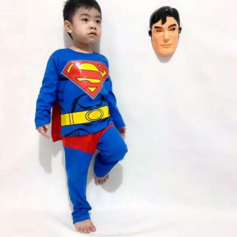 !! Superman Kids Costume Bonus Mask / ชุดหน้ากากเด็ก