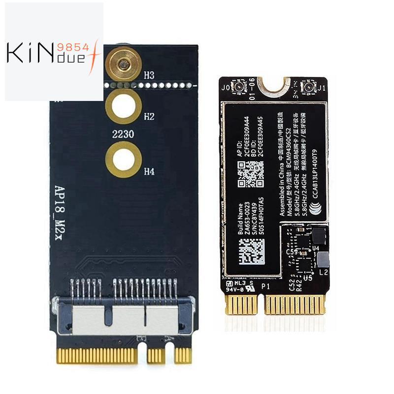 BCM94360CS2 NGFF M.2 Key A/E อะแดปเตอร์การ์ด BT 4.0 802.11Ac การ์ดสําหรับ 11 นิ้ว A1465 13 นิ้ว A146