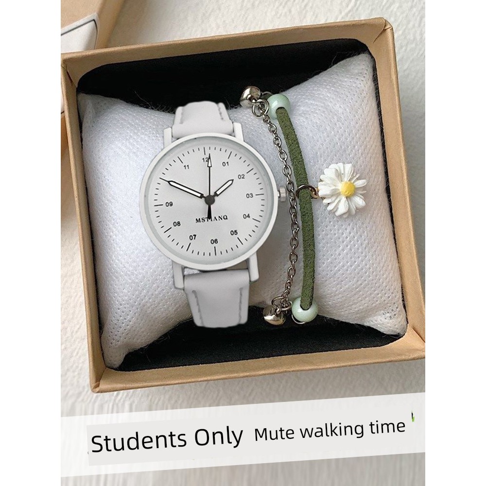 นาฬิกาพิเศษสําหรับการสอบนอกแพ่งผู้หญิงโรงเรียนมัธยมอาวุโสนักเรียนมัธยมต้นเด็กใบ้นิชชายและหญิงกลควอตซ