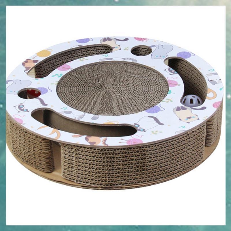 T QLI Scratching Post Cat Scratching Plate Game Cat Scratcher Funny Sharpen Nails Scraper Scratching