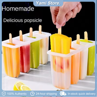 4 Cell Ice Cream Maker Set Ice Cream Molds Juice Yogurt Ice Cream Mold DIY Popsicle Mold Popsicles