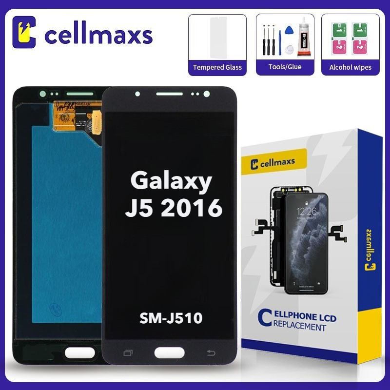 สําหรับ SAMSUNG Galaxy J5 2016 SM-J510 J510 เปลี่ยนหน้าจอสัมผัส LCD