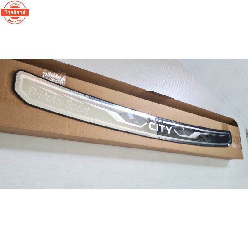 กันรอยประตูท้ายสแตนเลสแท้ City year2020-2021 4 และ 5 ประตู กันรอยcity2020 city2021 อุปกรณ์แต่งรถcity