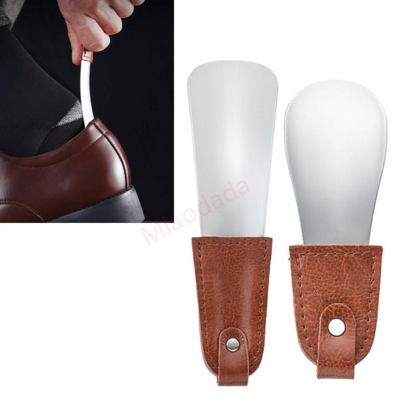 เครื่องมือรองเท้าฮอร์นสแตนเลส MDD การออกแบบตามหลักสรีรศาสตร์ไม่รอยขีดข่วนพื้นผิวสําหรับการเดินทางผู้สูงอายุ