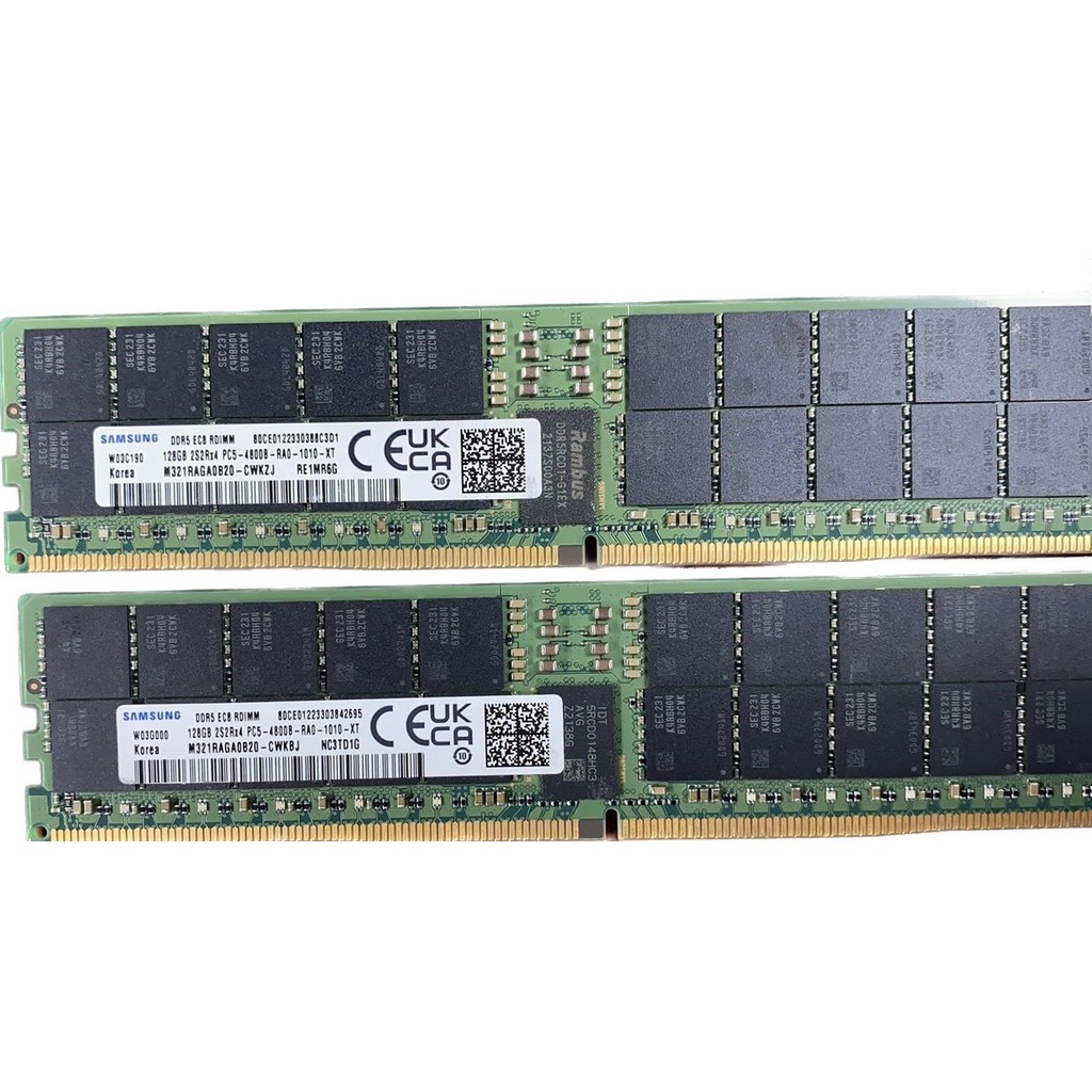Samsung 128GB 2S2RX4 PC5-4800B-RA0 DDR5 แถบหน่วยความจํา ECC REG 128GB RDIMM