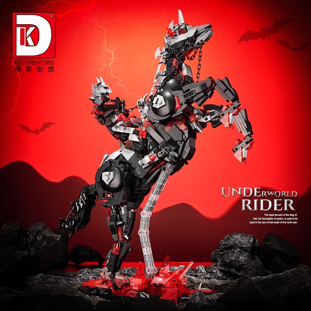 ใช้ร่วมกับบล็อกตัวต่อ LEGO Mecha Hell Knight Darkened Assembly Samurai Angel Assembly บล็อกตัวต่อในป