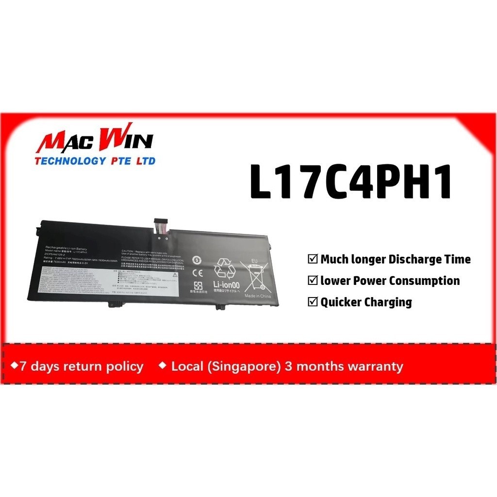 L17C4PH1 L17M4PH1 Laptop Battery Compatible with Lenovo Yoga 7 Pro Pro13IKB C930 C93013IKB C93013IKB