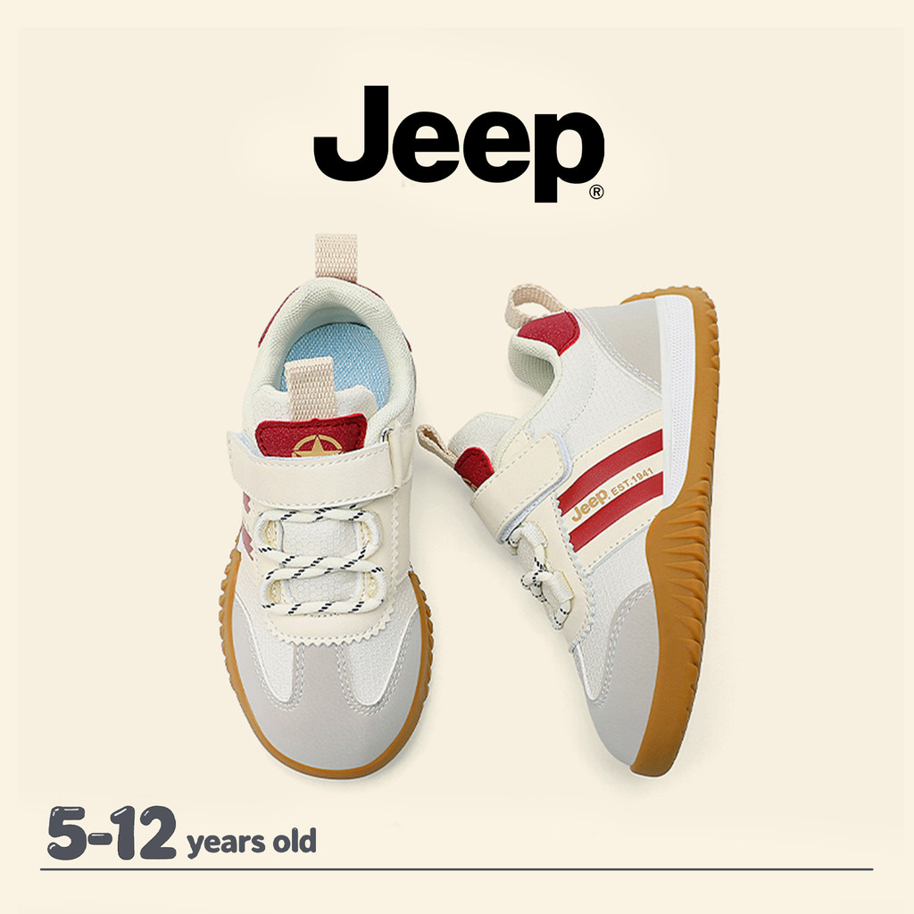 JEEP รองเท้าเด็กสำหรับทั้งชายและหญิง แบบส้นนุ่ม มีการป้องกันการกระแทกและการลื่นไถล ราคา ถูกที่สุด ดีลบีเคเค แกลเลอรีภาพที่ 5