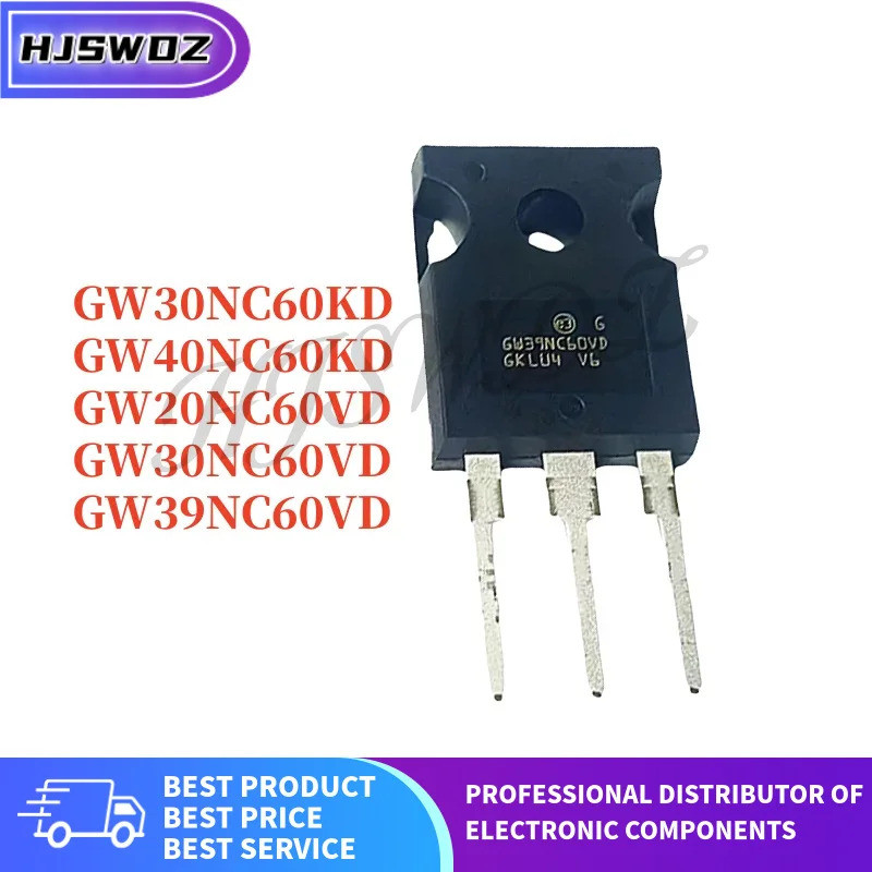 5PCS STGW30NC60VD STGW20NC60VD STGW40NC60KD STGW39NC60VD STGW30NC60KD GW30NC60VD GW20NC60VD GW40NC60