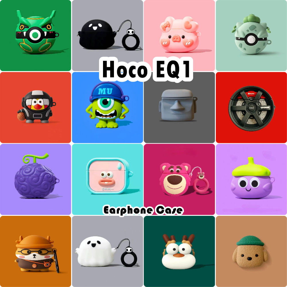 คุณภาพสูงFor Hoco EQ1 Case Casing Soft Silicone Headphone Case Funny Cartoon Style NO.2